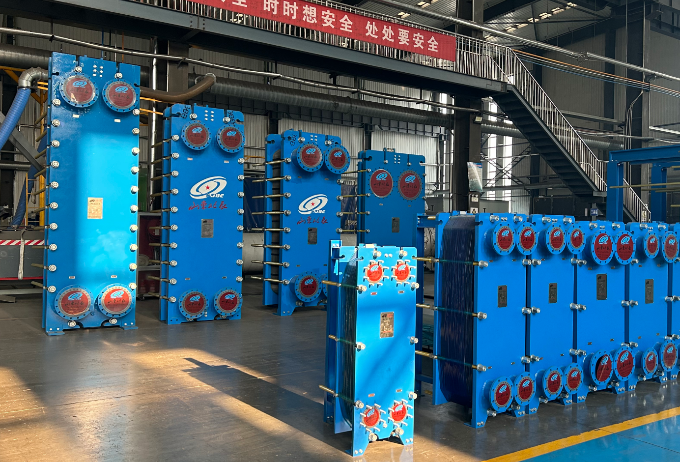 The machining and drilling of the heat exchanger tube sheet